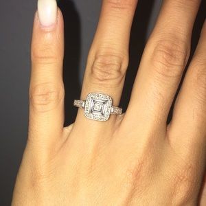 White gold engagement ring. 5 3/4 size.